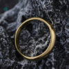 详情-4 4mm Cheap Jewelry Gold Silver Color Men Finger Rings Minimalist Copper Alloy Rings Women Wedding Rings for Couples