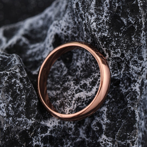详情-5 4mm Cheap Jewelry Gold Silver Color Men Finger Rings Minimalist Copper Alloy Rings Women Wedding Rings for Couples