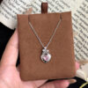 French Romantic Dreamy Heart Castle Copper Necklace Light Luxury Fashion High End Niche Sweet Clavicle Fashion Jewelry