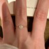 Golden Three Dimensional Zircon-inlaid Mini Flower Twist Rope Ring French Retro Style Open Ring Women's Copper Fashion Ring